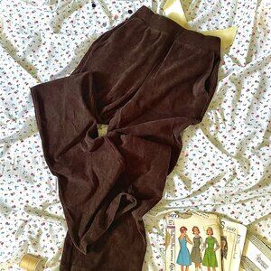 Lands' End Women's Sport Knit High Rise Corduroy Pants